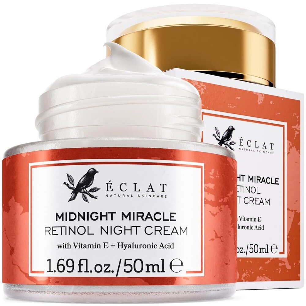 2/$25 - Eclat Midnight Miracle Retinol Night Cream Renewing Retinol Cream 50 ml